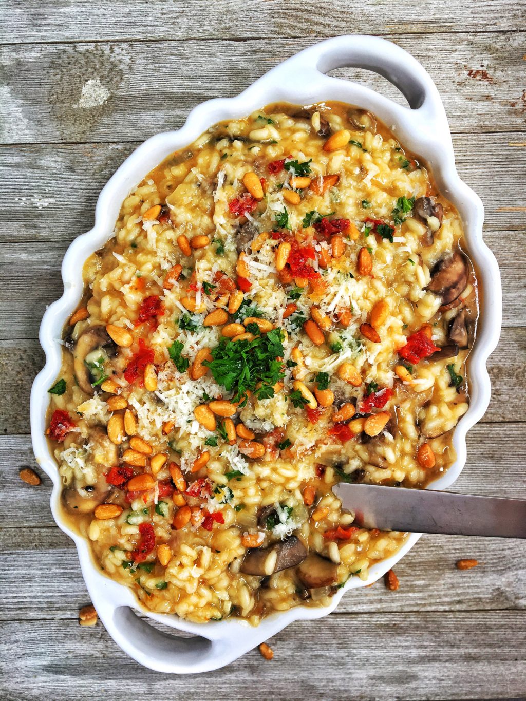 RISOTTO DE TOMATE SECO Y PARMESANO